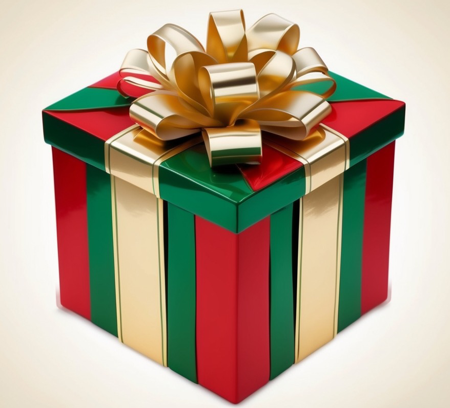 Wrapped Christmas gift